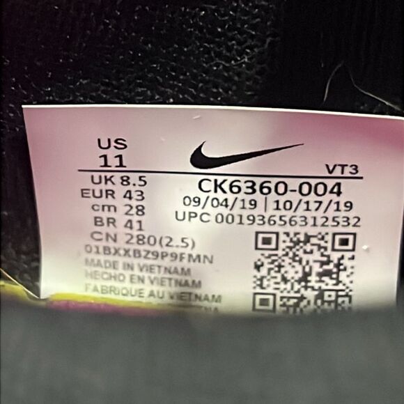 🔥🔥NIKE Renew Run Running Shoes Sneakers Black/Hot Pink Women Sz 11 - PERFECT - Picture 13 of 13